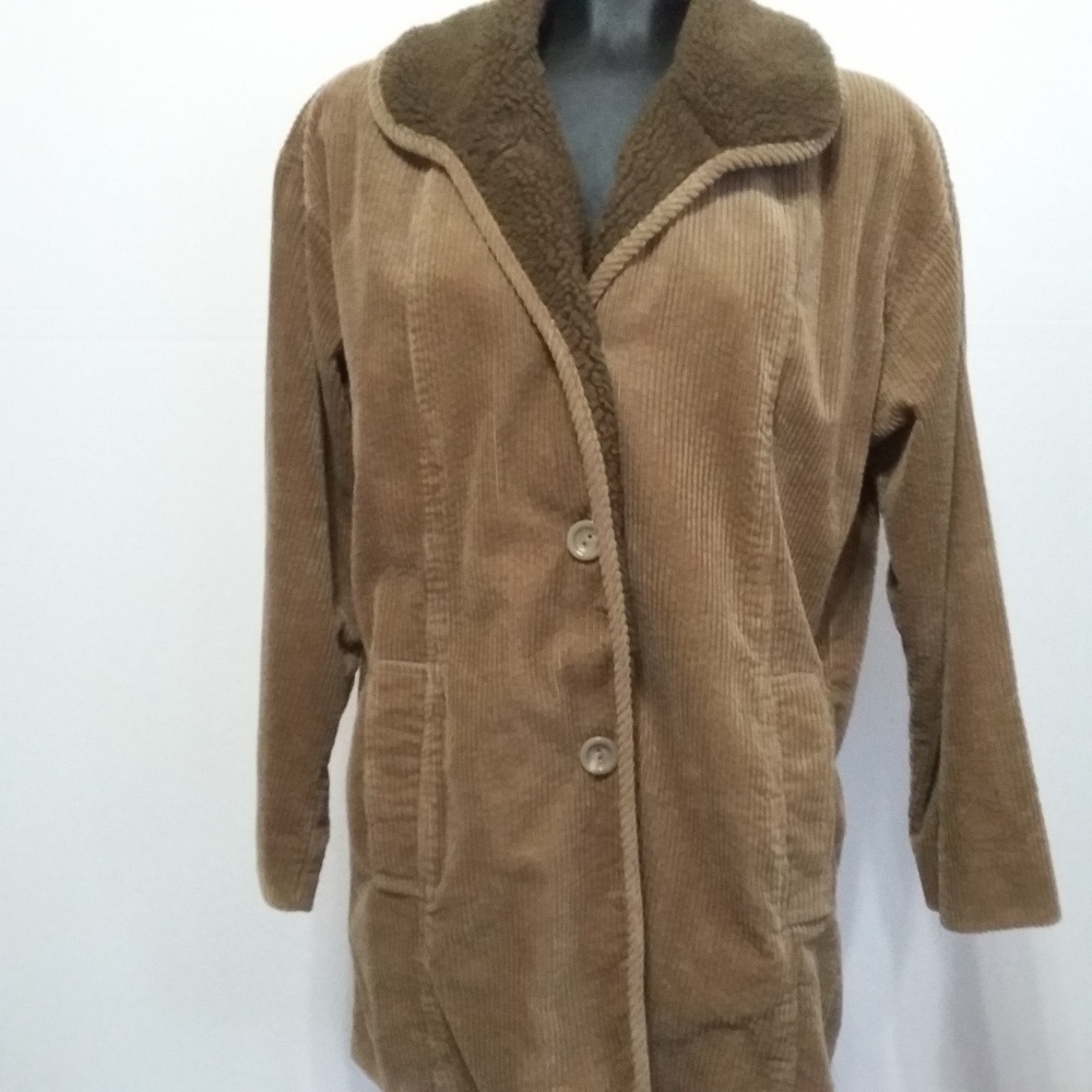 J Jill brown corduroy coat